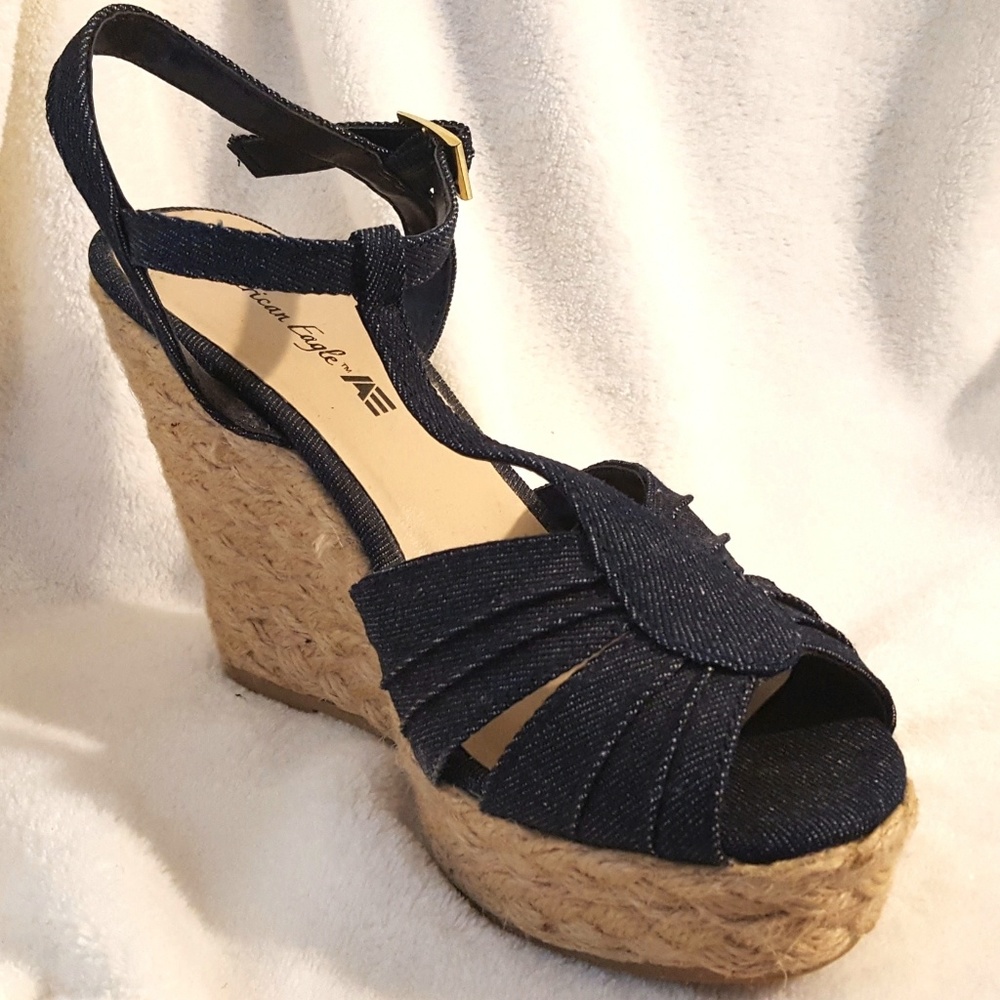 American Eagle Denim  Wedges